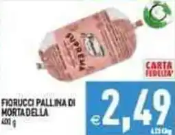 Iperfamily Fiorucci pallina di mortadella offerta