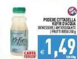 Iperfamily Podere cittadella kefir d'acqua benessere offerta