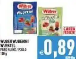 Iperfamily Wuber wuberini wurstel offerta