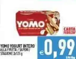 Iperfamily Yomo yogurt intero alla fruta/sapore offerta