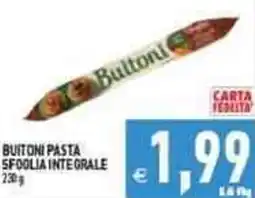 Iperfamily Buitoni pasta sfoglia integrale offerta