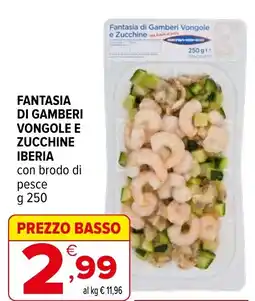Iperal Fantasia di gamberi vongole e zucchine iberia offerta