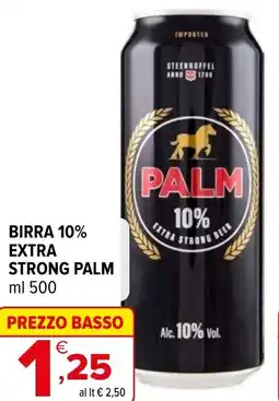 Iperal Birra 10% extra strong PALM offerta