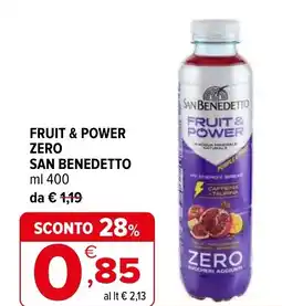 Iperal Fruit & power zero SAN BENEDETTO offerta