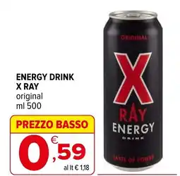 Iperal Energy drink X RAY offerta