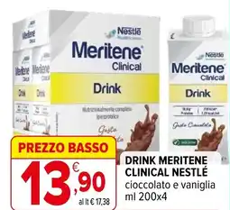 Iperal Drink meritene clinical NESTLÉ offerta