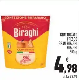 Conad Grattugiato fresco gran biraghi biraghi offerta