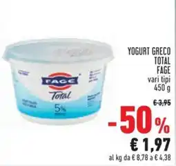 Conad Yogurt greco total FAGE offerta
