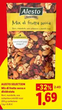 Lidl ALESTO SELECTION Mix di frutta secca e disidratata offerta