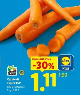 Lidl Carote di Ispica IGP offerta