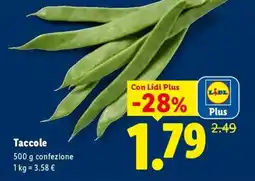 Lidl Taccole offerta