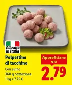 Lidl Polpettine di tacchino offerta