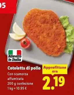 Lidl Cotoletta di pollo offerta
