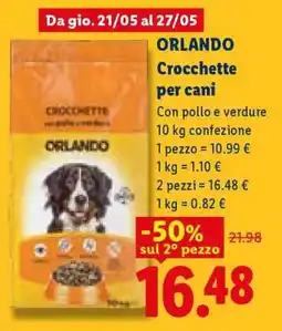Lidl ORLANDO Crocchette per cani offerta