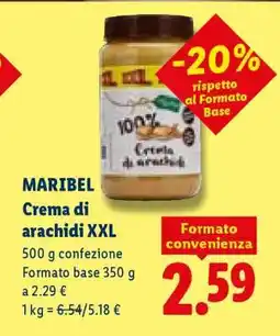 Lidl Maribel Crema di arachidi XXL offerta