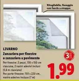 Lidl LIVARNO Zanzariera per finestre o zanzariera a pavimento offerta