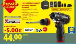 Lidl PARKSIDE PERFORMANCE Set trapano avvitatore ricaricabile offerta