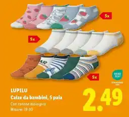 Lidl LUPILU Calze da bambini, 5 paia offerta