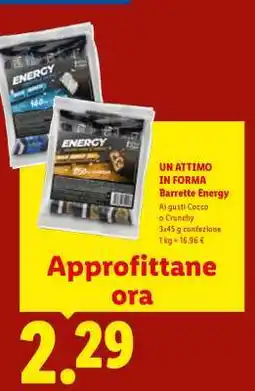 Lidl Barrette Energy offerta