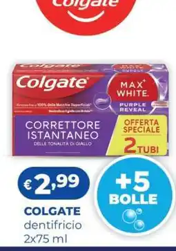 Acqua & Sapone COLGATE dentifricio 2x75 ml offerta