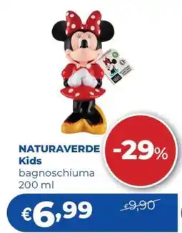 Acqua & Sapone NATURAVERDE Kids bagnoschiuma 200 ml offerta