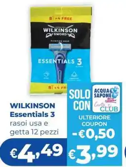 Acqua & Sapone WILKINSON Essentials 3 offerta