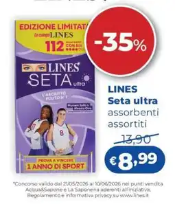 Acqua & Sapone LINES SETA ULTRA offerta