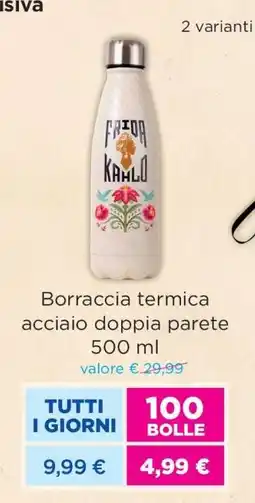 Acqua & Sapone Borraccia termica acciaio doppia parete 500 ml offerta