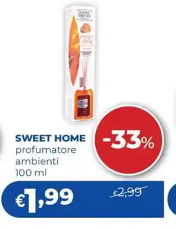 Acqua & Sapone SWEET HOME profumatore ambienti 100 ml offerta