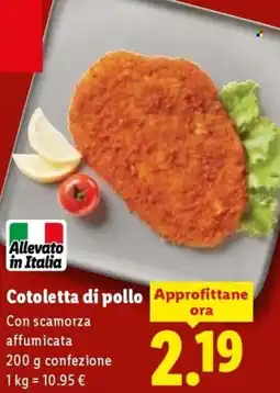 Lidl Cotoletta di pollo offerta