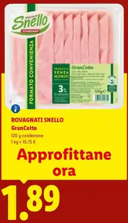 Lidl ROVAGNATI SNELLO GranCotto offerta