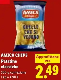 Lidl AMICA CHIPS Patatine classiche offerta