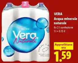 Lidl VERA Acqua minerale naturale offerta