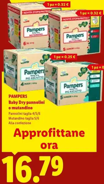 PAMPERS Baby Dry pannolini o mutandino