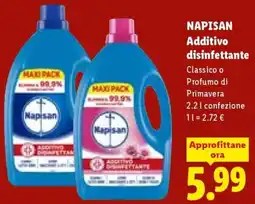 Lidl NAPISAN Additivo disinfettante offerta