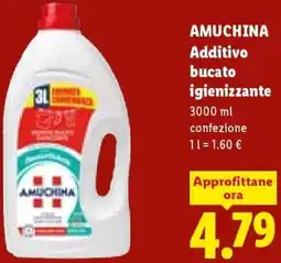 Lidl AMUCHINA Additivo bucato igienizzante offerta