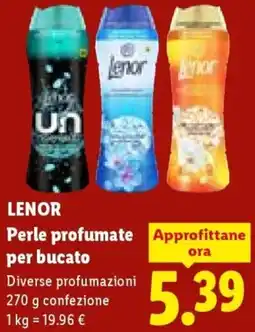 Lidl LENOR Perle profumate per bucato offerta