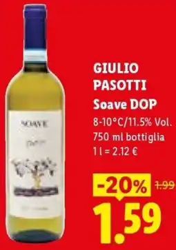 Lidl GIULIO PASOTTI Soave DOP offerta