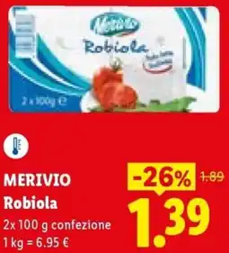 Lidl MERIVIO Robiola offerta
