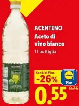 Lidl ACENTINO Aceto di vino bianco offerta
