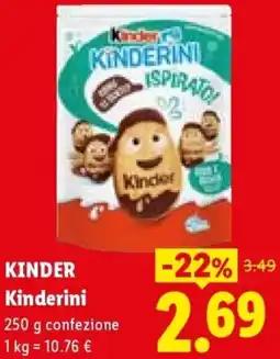 Lidl KINDER Kinderini offerta