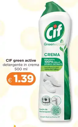Acqua & Sapone CIF green active detergente in crema offerta