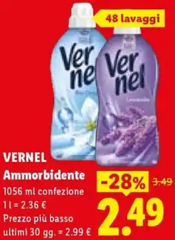 Lidl VERNEL Ammorbidente offerta