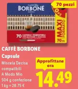 Lidl CAFFÈ BORBONE Capsule offerta