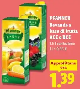 Lidl PFANNER Bevande a base di frutta ACE o BCE offerta