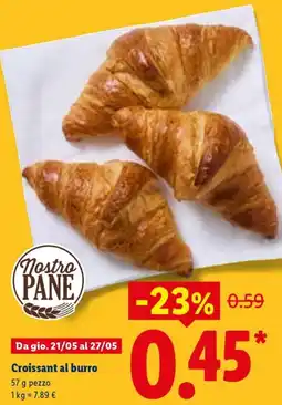 Lidl Croissant al burro offerta
