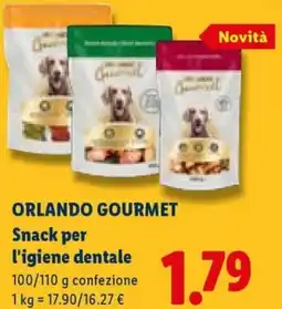 Lidl ORLANDO GOURMET Snack per l'igiene dentale offerta