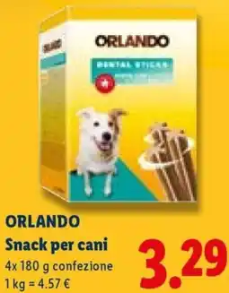 Lidl ORLANDO Snack per cani offerta