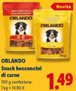 Lidl ORLANDO Snack bocconcini di carne offerta
