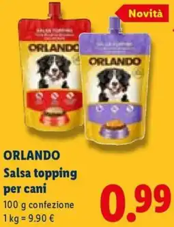 Lidl ORLANDO Salsa topping per cani offerta